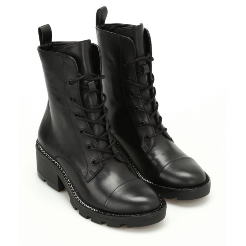 LEATHER COMBAT BOOTS
